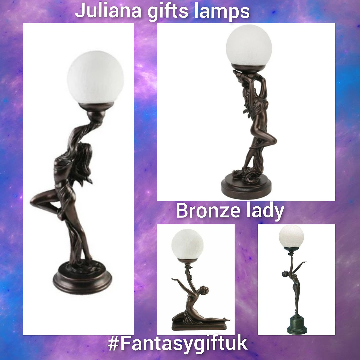 Juliana gifts lamps-bronzed lady