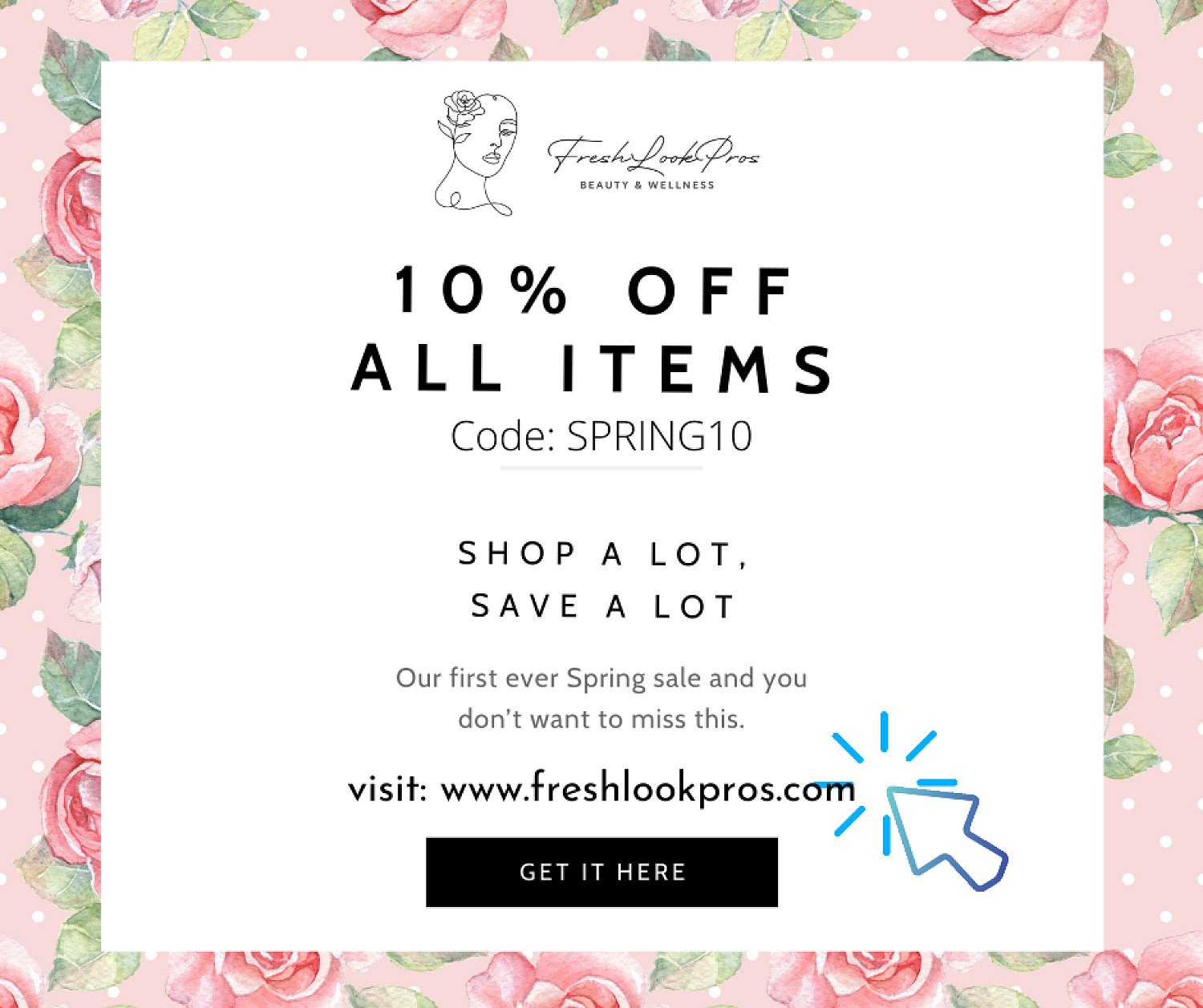 SPRING SALES - 10% FOR ALL THE ITEMS (CODE: SPRING10)