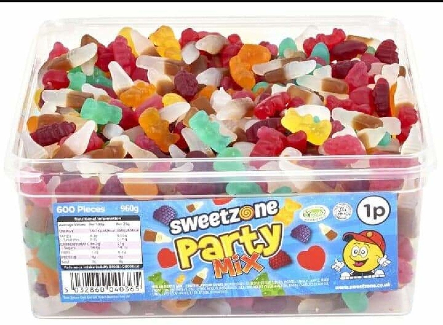 VEGAN PARTY MIX TUB (SWEETZONE) 600 COUNT