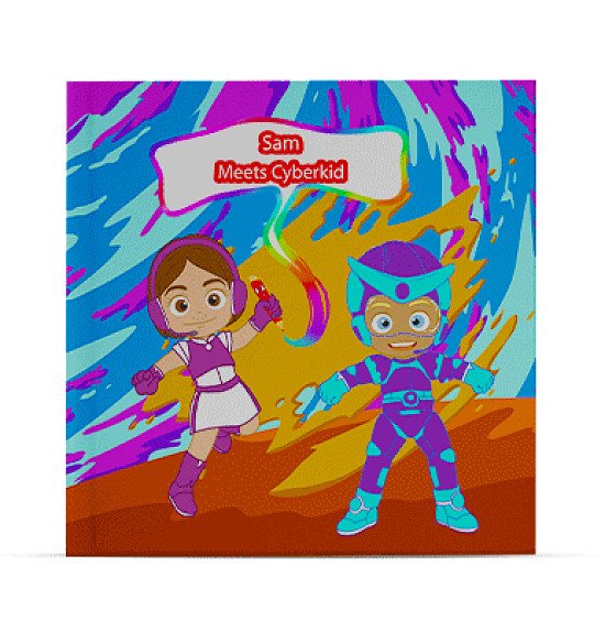 personalised childrens book - meets cyberkid