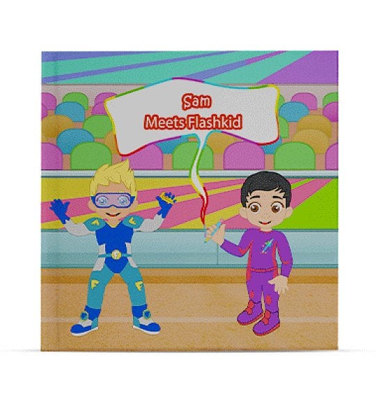 personalised childrens book - meets flashkid