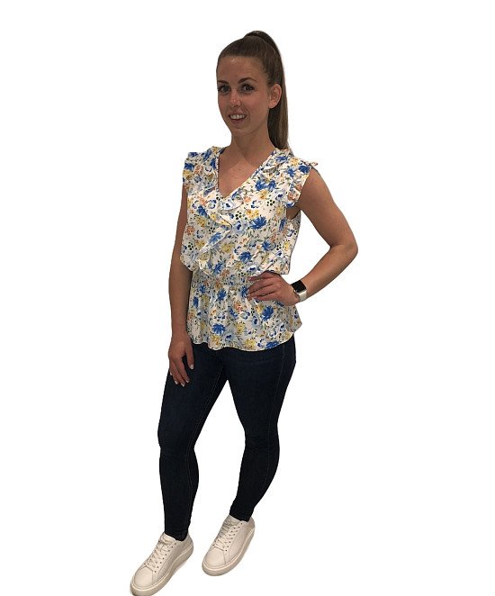 Ex Store Ladies Frill Peplum Top