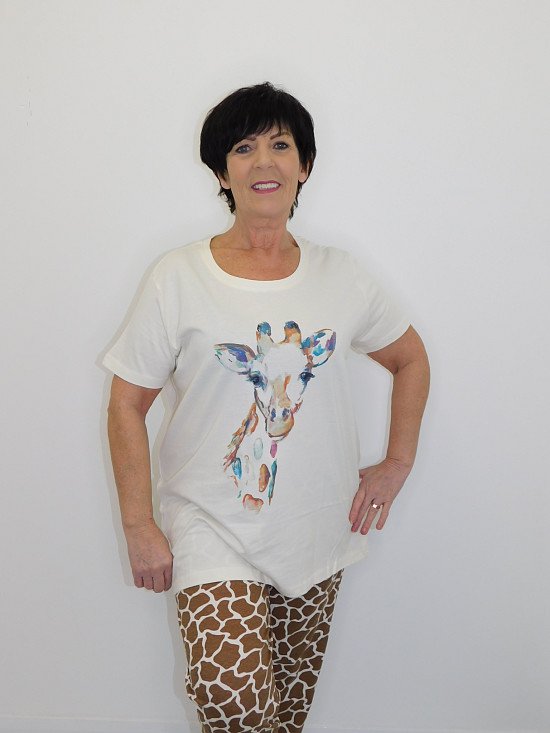 Plus Size Ladies Pyjama Set Giraffe