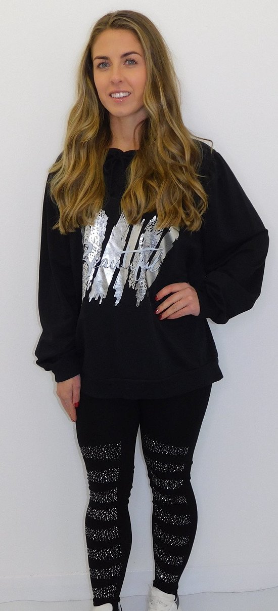 £3 Leggings with Gem Detail