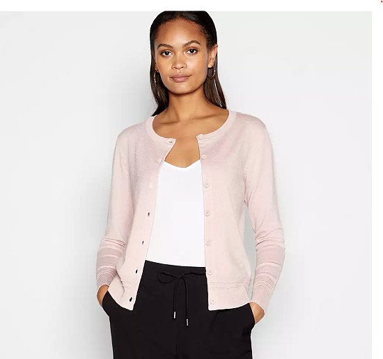 £7 Ladies Ex Store Pink Cardigan