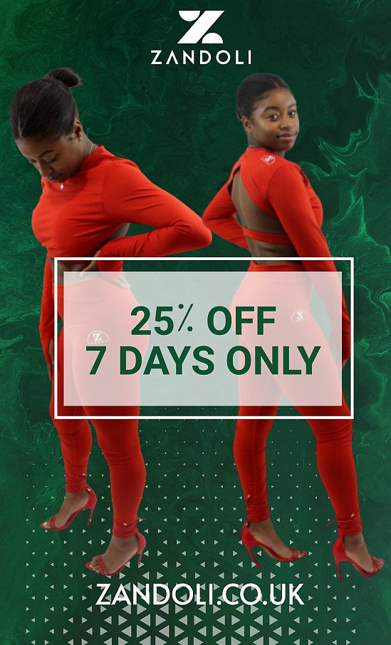 25% OFF ACTIVEWEAR