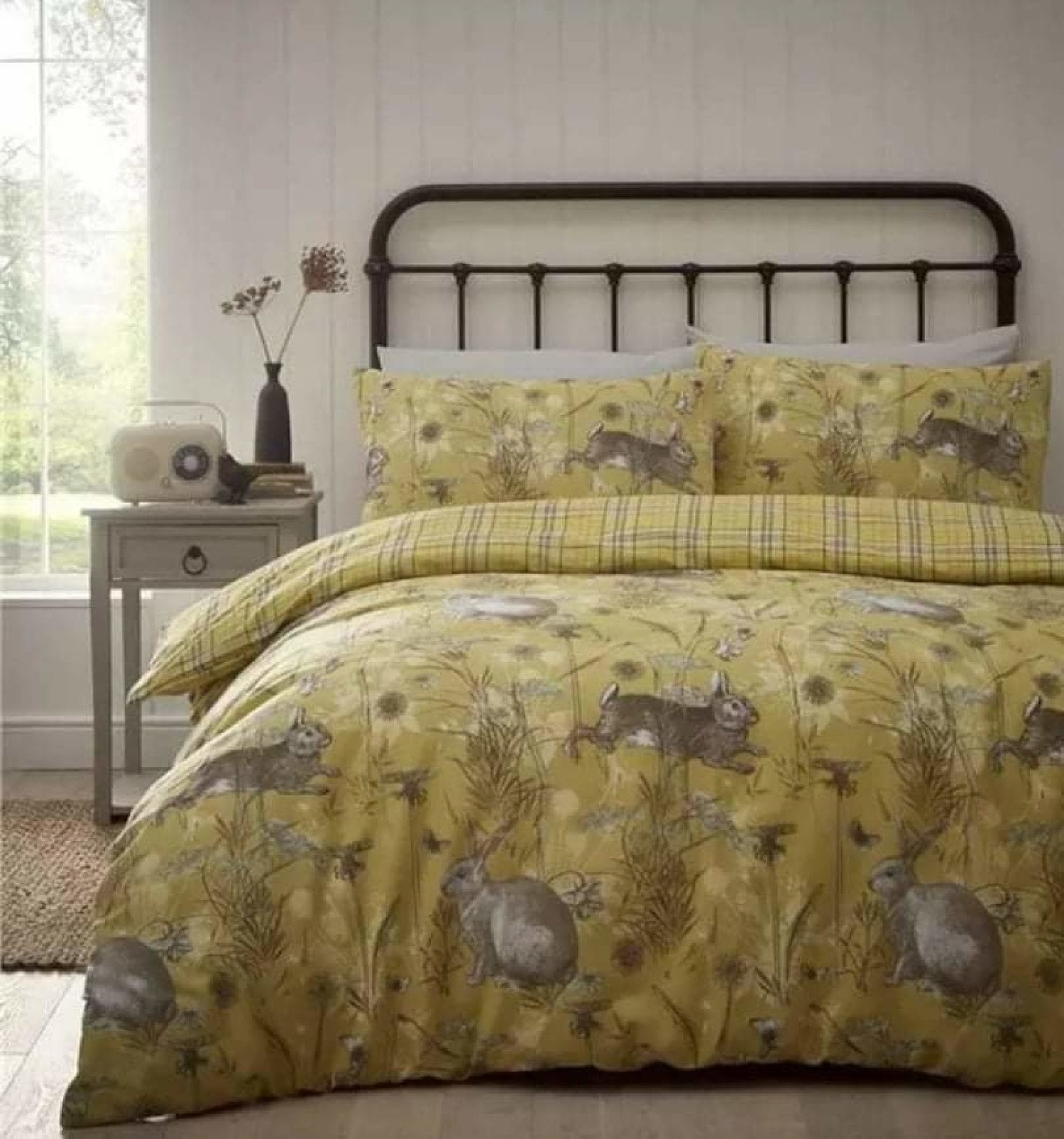 WIN a Gorgeous Reversible Double RABBIT MEADOW - OCHRE πππ