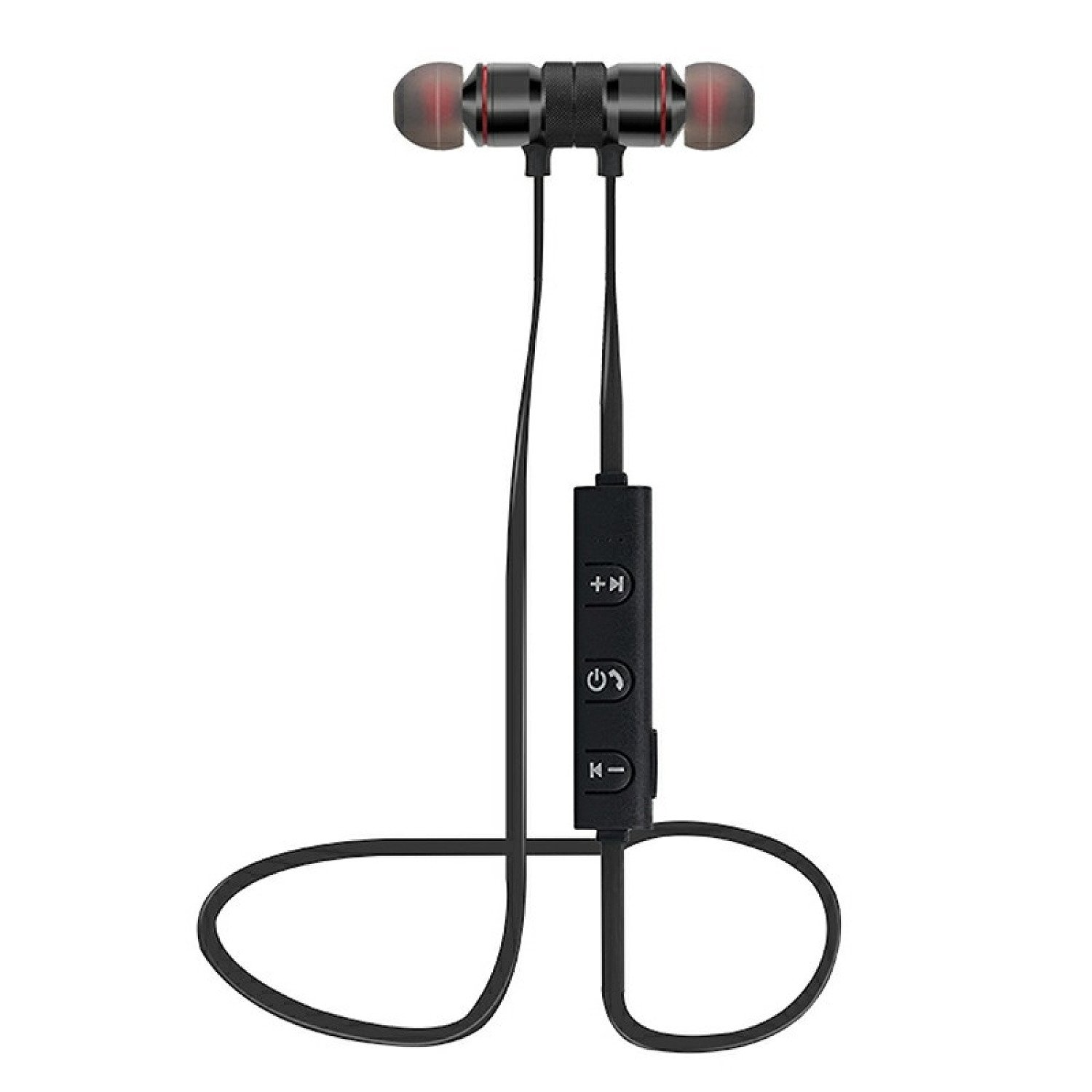 Magnet Wireless Bluetooth Earphone Stylish Sports Headset - Black