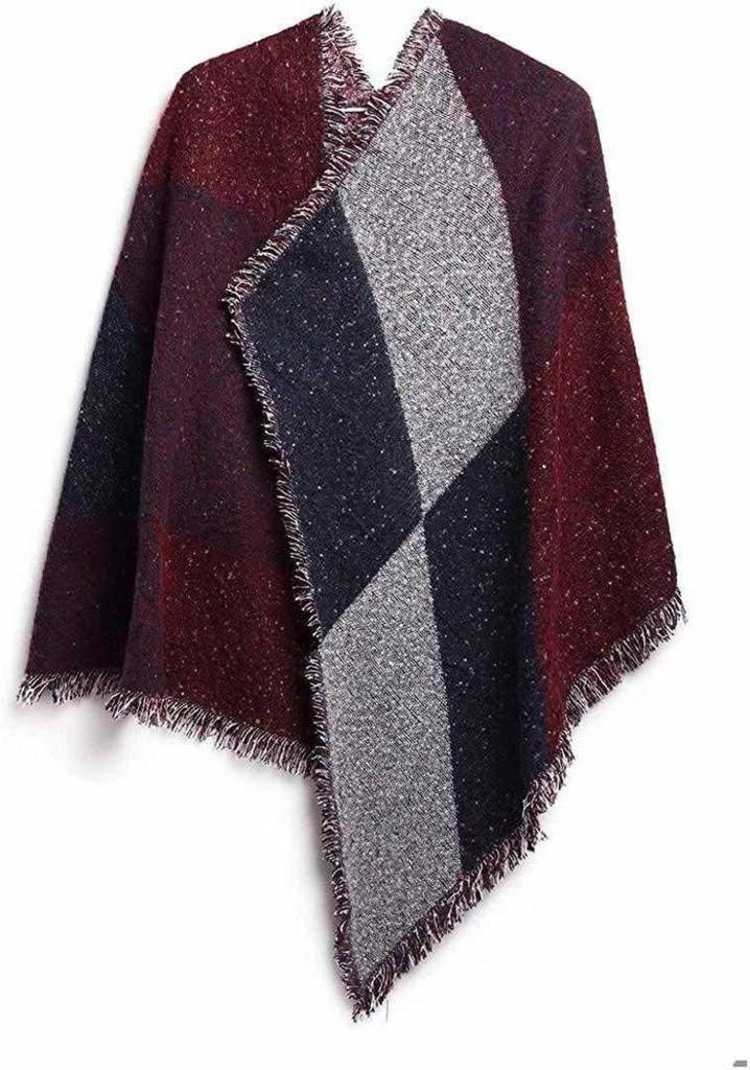 Winter Long Oversized Scarf Big Tartan Scarf Long Stole for Women