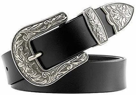 New Arrival Ladies Vintage Leather belts 1.1 inches Wide Classic Western Belts for Women Jeans Pants