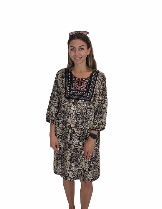Ladies Cotton Warm Brown Kaftan
