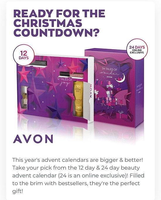 Advent calendars for Christmas π