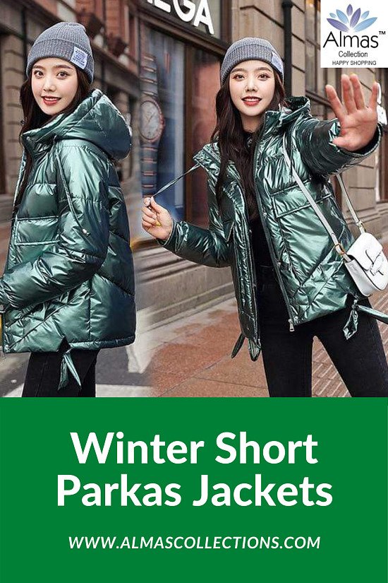 Winter Short Parkas Jackets from Almas Collections