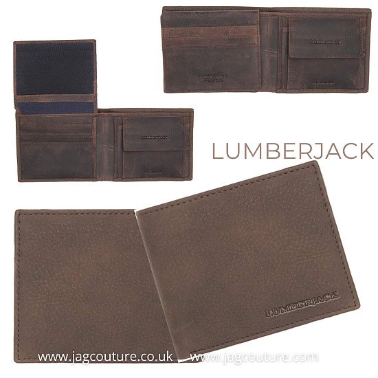 LUMBERJACK YUKON_LK1412 BROWN WALLET FOR MEN