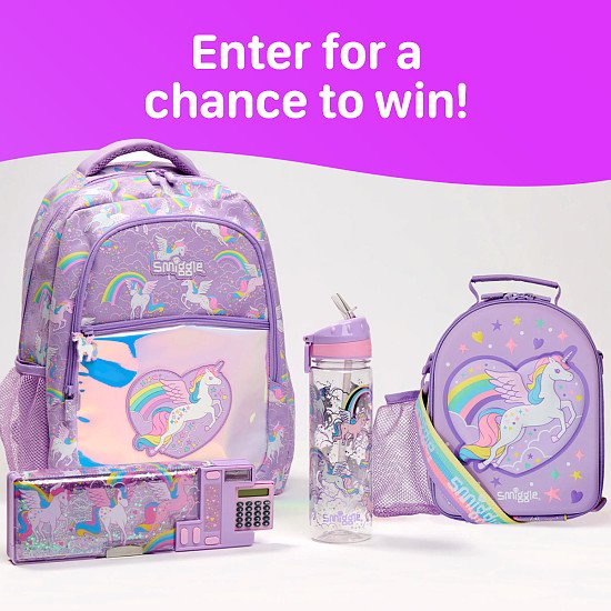 WIN this Smiggle Lilac Unicorn Bundle