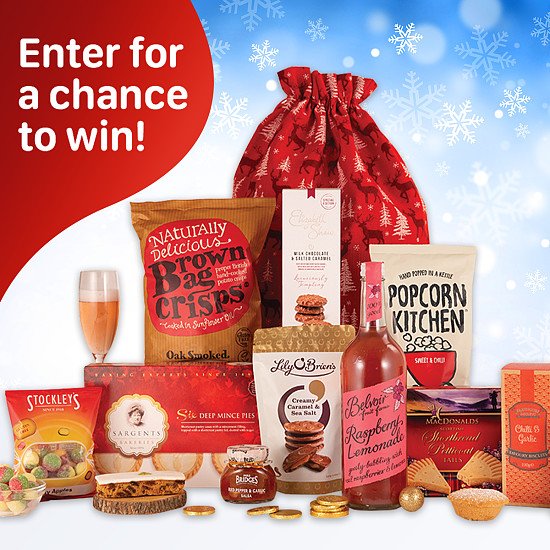 WIN this 'Jute Santa Sack' Christmas Hamper!