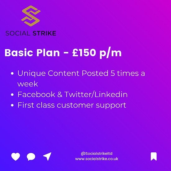 Social Media Management - Basic Plan