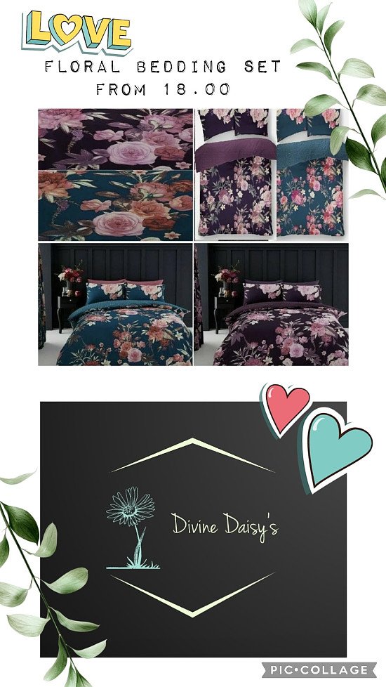 🛌Floral bedding set 💥From £18.00