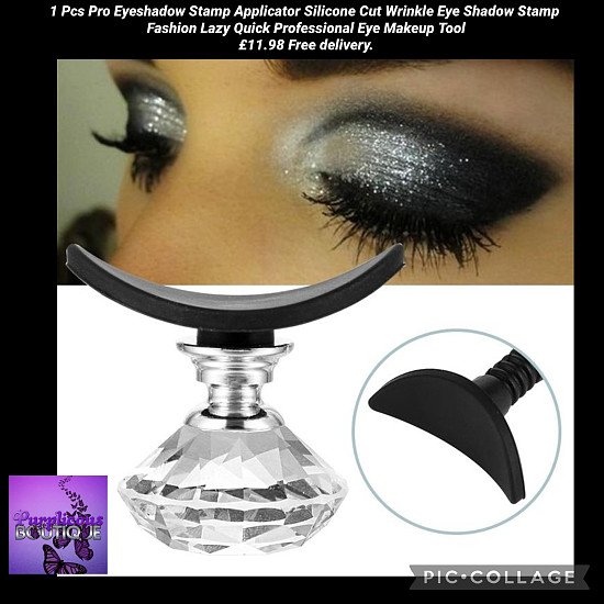 1 Pcs Pro Eyeshadow Stamp Applicator Silicone Cut Wrinkle Eye Shadow Stamp £11.98