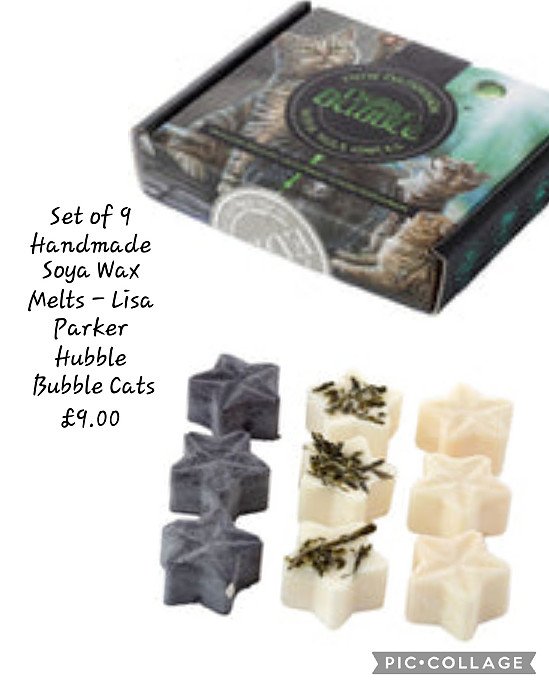 Set of 9 Handmade Soya Wax Melts - Lisa Parker Hubble Bubble Cats £9.00
