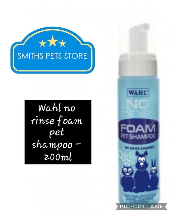 Wahl no rinse foam pet shampoo - 200ml