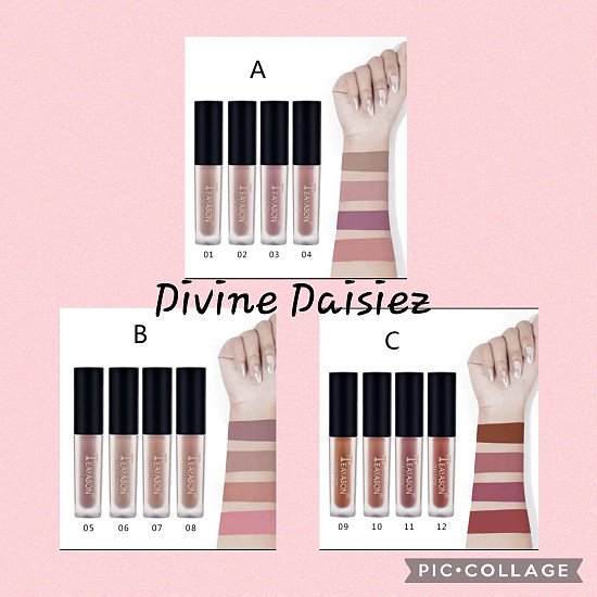 Teayason 4pcs The Natural Edition Matte Liquid Lipstick Set