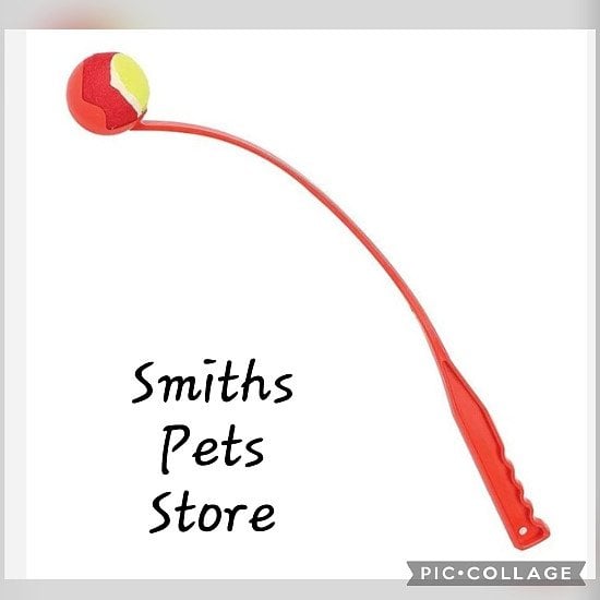 Happy pet fling and fetch tennis ball launcher