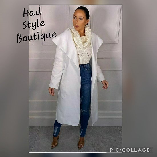 Waterfall Tie Waist Duster Coat