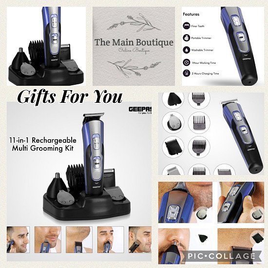 11-in-1 Rechargeable Multi Grooming Kit Precision Trimmer is in stock