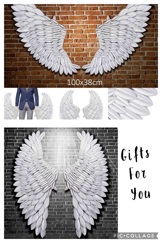 100cm Banksy Large Rustic Angel Wing Wall Mount Hanging Art Bedroom