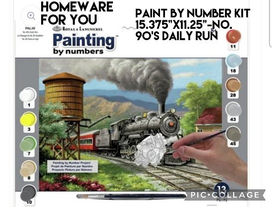Paint By Number Kit 15.375"X11.25"-No. 90's Daily Run
