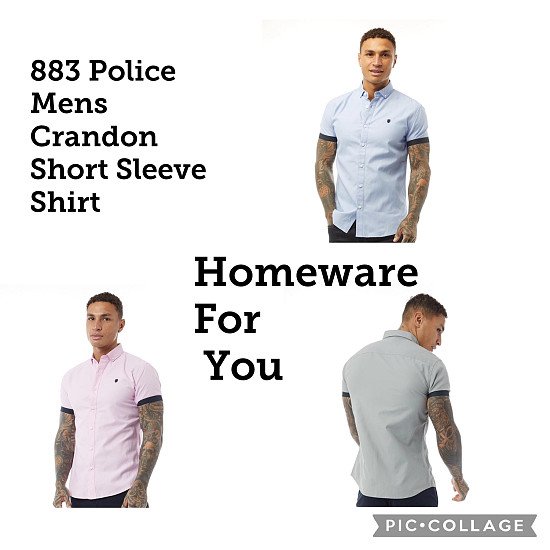 883 Police Mens Crandon Short Sleeve Shirt