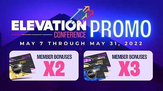 Introducing the ELEVATION Promotion -LIMITED TIME promotion!