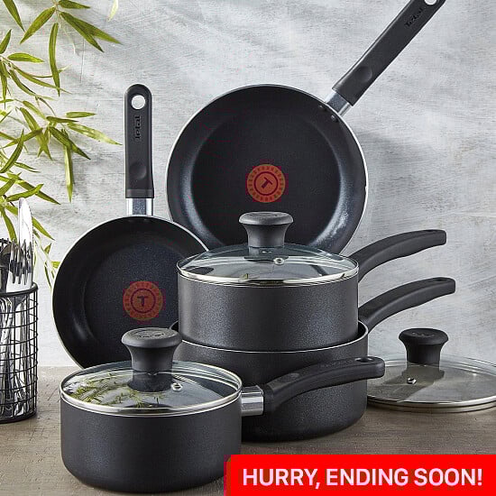 WIN this Tefal 5 Piece Essential Pots and Pans Set Snizl Ltd Free