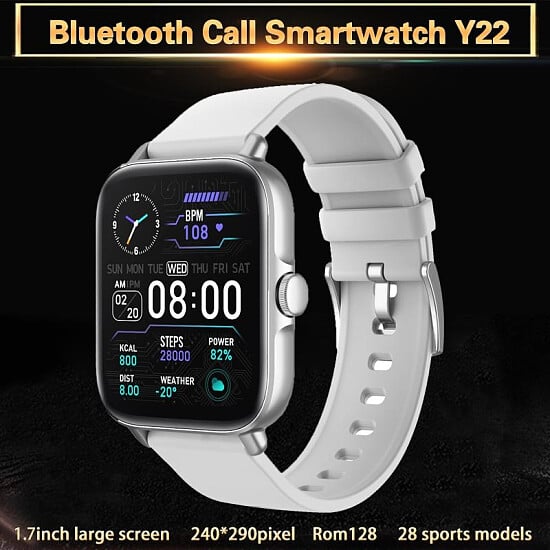 Smart watch Y22 Bluetooth Call SmartWatch Android Men Women Sports