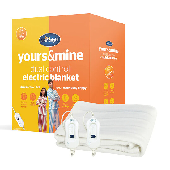 SAVE Silentnight Yours and Mine Dual Control Electric Blanket