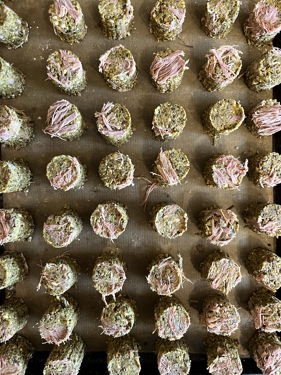 50 X Rabbit & Hemp seed dog biscuits buy 2 bags get 1 bag free canine