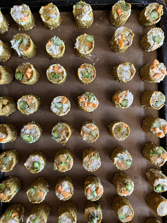 50 X dog biscuits poached salmon sweet potatoes and fresh asparagus buy