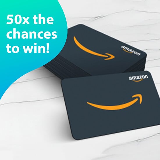 50 x Amazon Gift Cards - 50 Different Winners