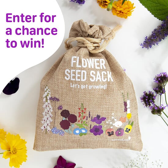 WIN this Seed Sack containing 30 Different Varieties of Flower Seeds