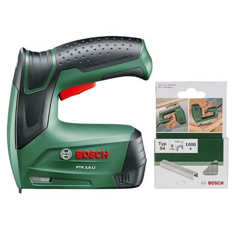 Get 50% OFF - Bosch PTK 3.6 LI 3.6v Cordless Staple Gun + 1000 Extra Staples!