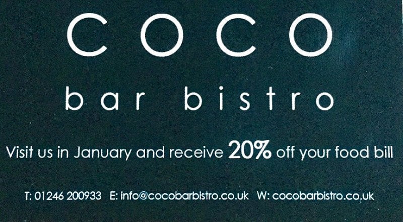 20% off your food bill in January