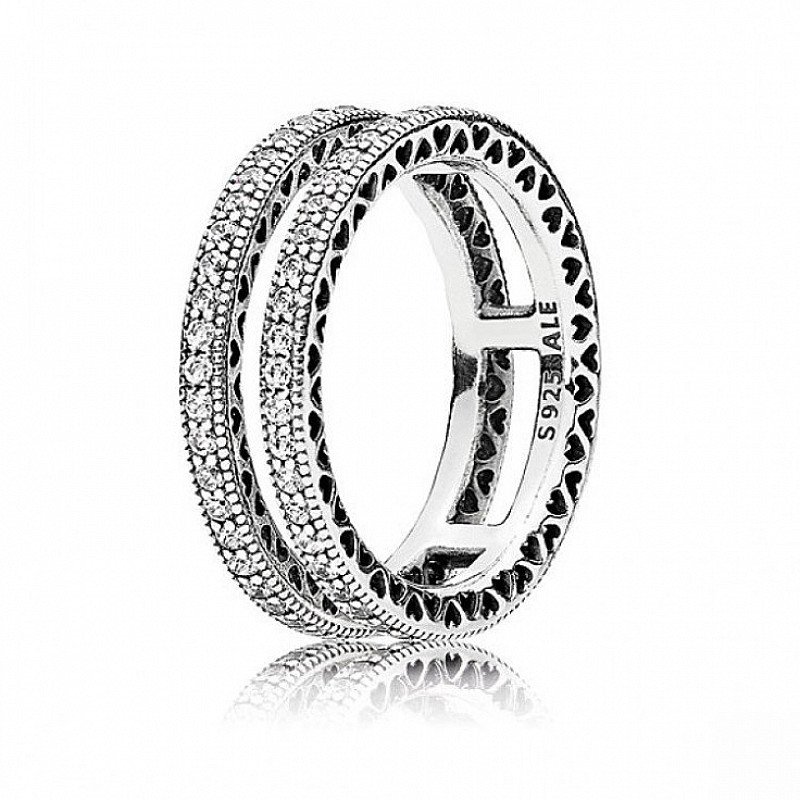 Valentines Gifts Ideas: Double Hearts of PANDORA Ring - £90.00!
