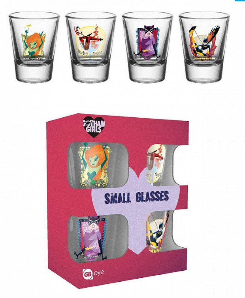 DC COMICS GOTHAM GIRLS SHOT GLASSES - Save £2.00!