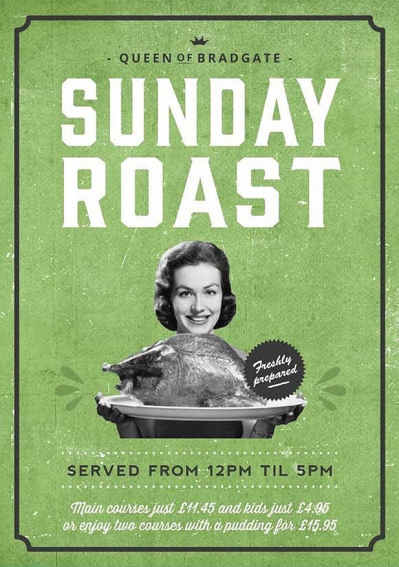 Enjoy a delicious and homemade SUNDAY ROAST!