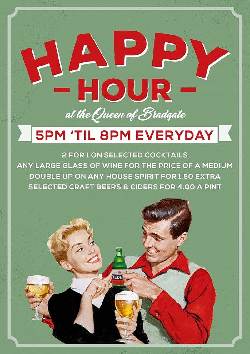 HAPPY HOUR - 2-4-1 on selected cocktails every day!